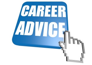 Career advice button with cursor